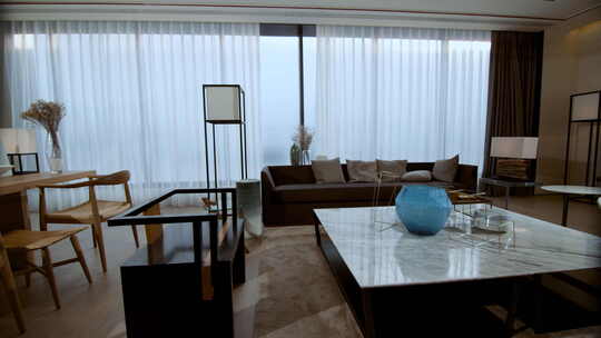 室内设计现代客厅布置，简约风格装饰