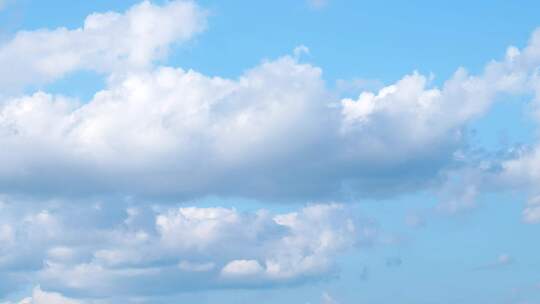 天空延时云朵蓝天白云夏日晴朗天空云层流动