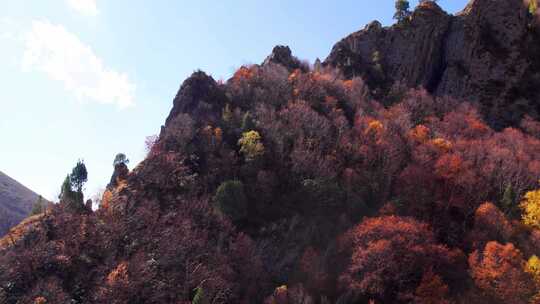 航拍互助北山秋景