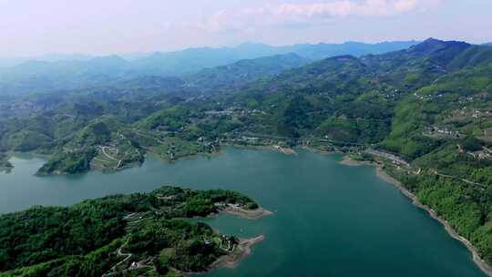 陕西安康瀛湖景区 汉江河流