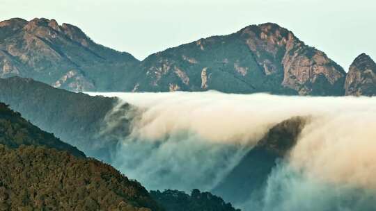 高山云海大气磅礴航拍4k