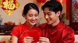 新年情侣温馨浪漫家庭家人春节人物高清在线视频素材下载