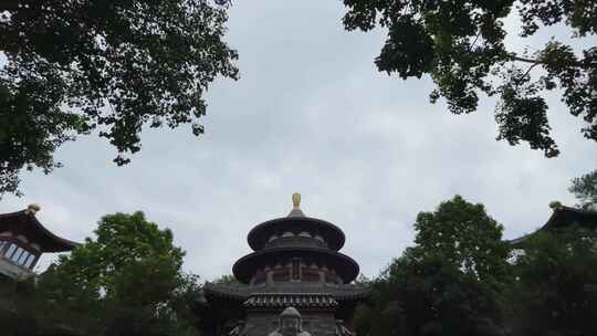 广西南宁青秀山佛教万寿观音禅寺阴天大士阁