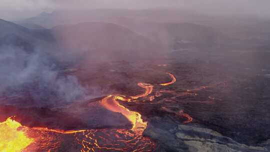 火山熔岩 熔岩喷发 岩浆喷发