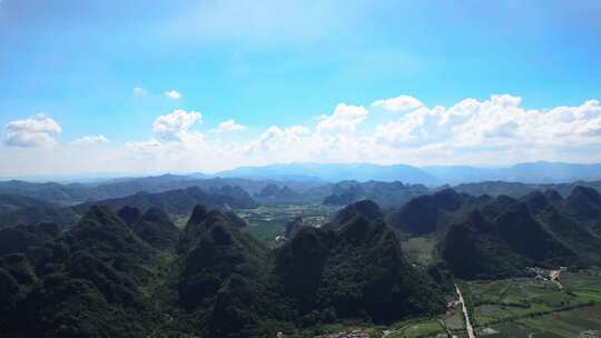 清远英德英西峰林喀斯特日出 山水 山