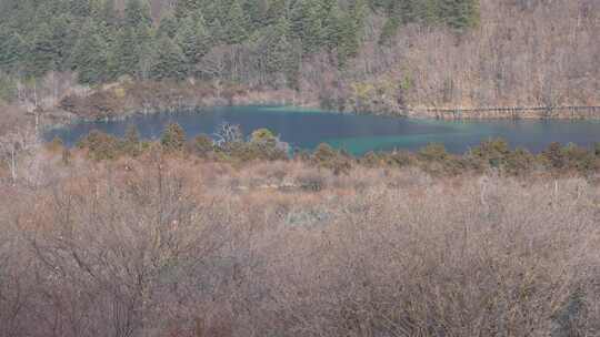 四川阿坝州九寨沟冬日山水