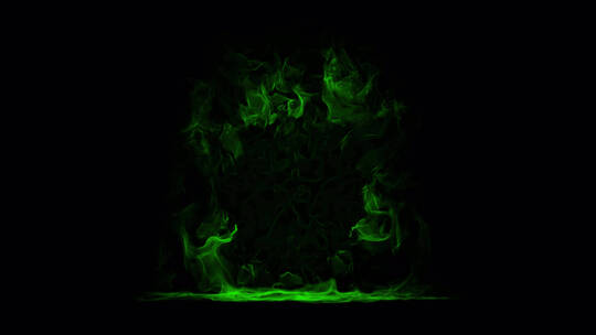 4k魔幻绿色神秘火焰素材 (18)