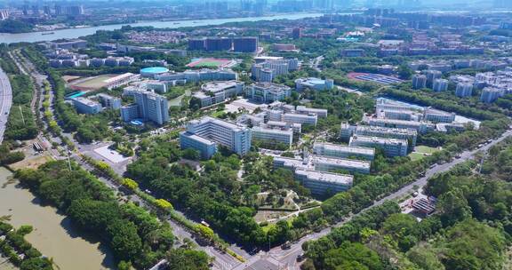 广州中医药大学航拍校园