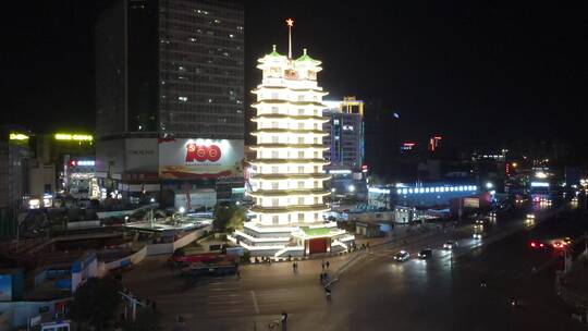 航拍河南郑州城市宣传片地标建筑