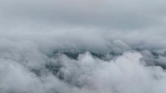 航拍飞机视角云层
