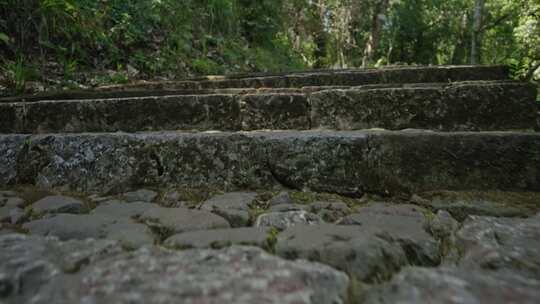 【正版素材】台阶石阶楼梯步道古道视频素材模板下载