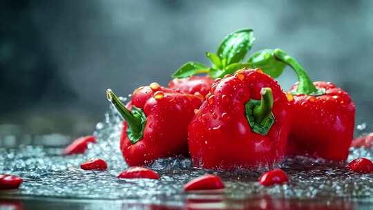 红色辣椒蔬菜水果食品广告宣传片素材