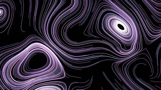 粉色白色紫色蓝色螺旋线条艺术宇宙流体纤长视频素材模板下载