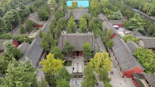 河南洛阳白马寺航拍