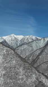 西安雪山秦岭降雪冰雪森林