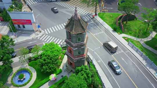 广东省东莞市道滘镇航拍