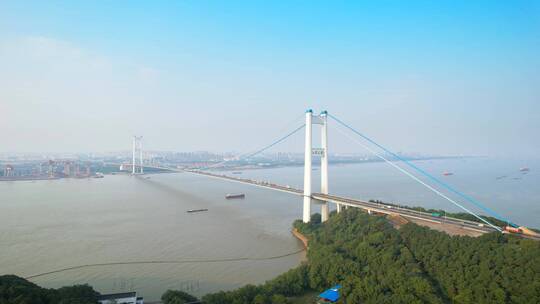 江苏省江阴市江阴大桥视频素材模板下载