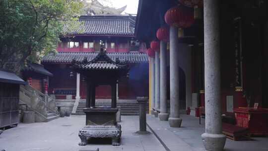 新昌大佛寺大雄宝殿江南大佛视频素材模板下载