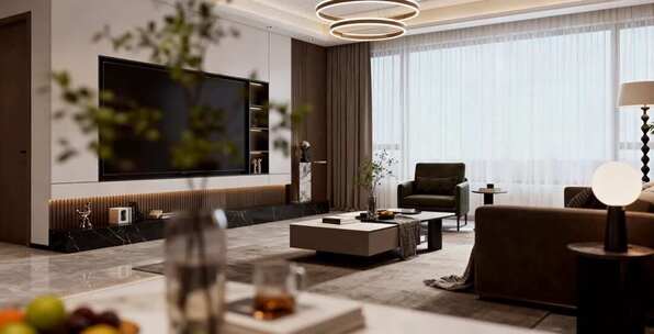 现代风格客厅室内场景素材