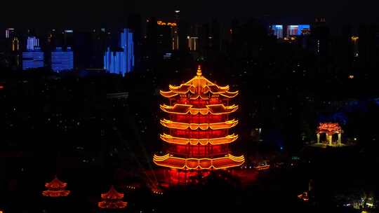 武汉黄鹤楼公园夏季风光