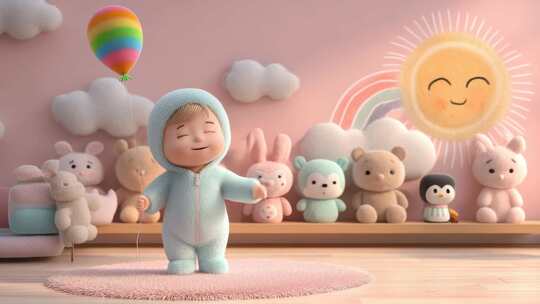 萌宝与玩具的温馨日常