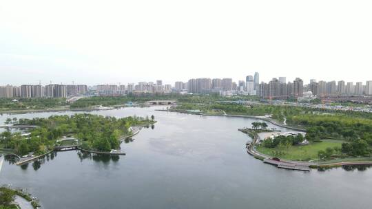 上海之鱼奉贤泡泡公园奉贤博物馆全景4K航拍