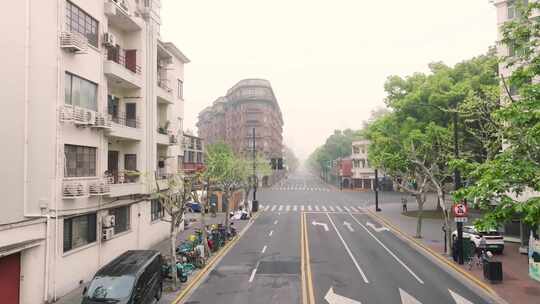 上海 武康大楼 清晨航拍