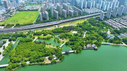 江苏苏州石湖滨湖旅游景区湖泊大自然唯美风