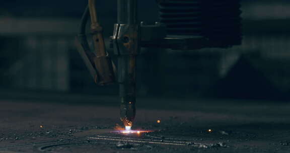 激光焊接 机械技术 切割特写