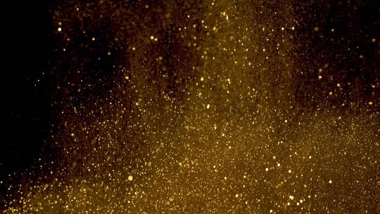 金色粉末粒子颗粒光斑闪烁 (5)