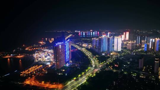 胶南夜景亮化西海岸夜景