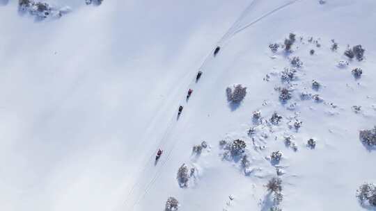 雪地摩托，雪，雪，骑