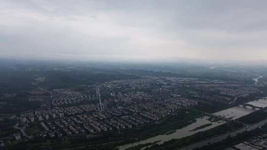 绵阳北川附近的大山与村庄