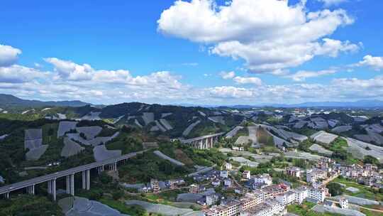 江西赣州赣南寻乌县脐橙种植基地航拍