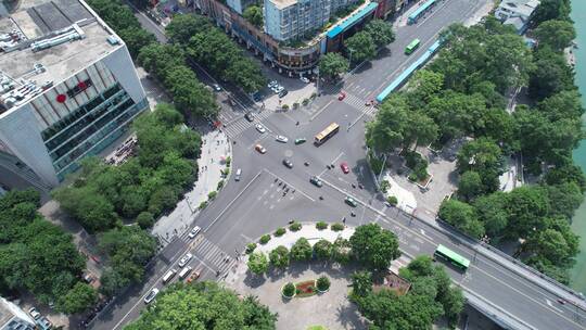 柳州谷埠街商圈及周边航拍