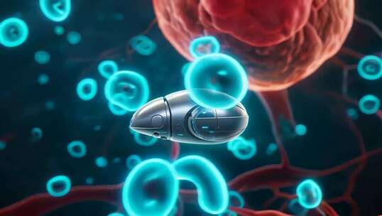 血管内纳米机器人医疗场景