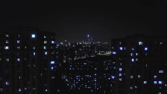 上海深夜万家灯火