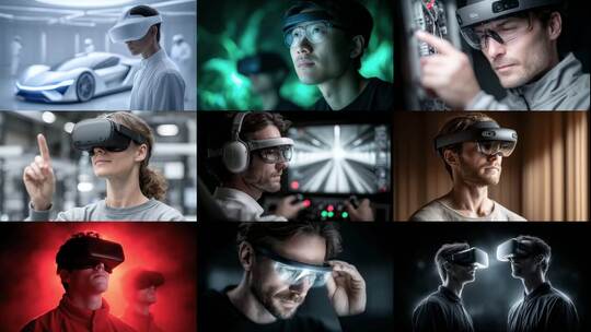 沉浸体验未来科技虚拟现实增强现实创新应用高清在线视频素材下载