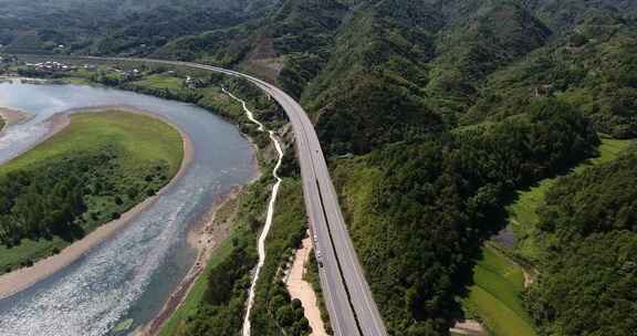 航拍大气高速公路