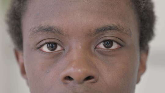 非洲男性眼睛视频素材模板下载