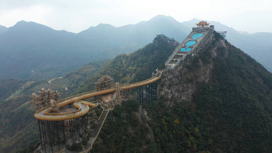 浙江杭州建德棺材石景区风光航拍合集