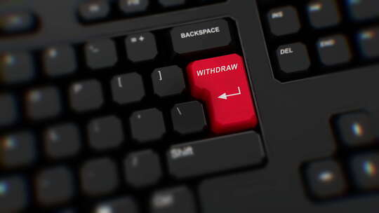 撤回键盘上的红色按钮。手指按Enter。