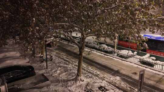 航拍雪景 冬至节气 冬天雪景  冬季