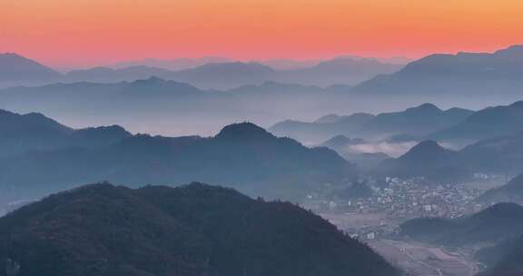 浙江杭州桐庐县江南古村落深澳古村航拍