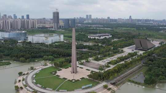 安徽合肥渡江战役纪念馆 纪念碑视频素材模板下载
