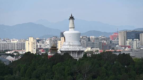 中国北京的秋，景山俯瞰故宫秋景。