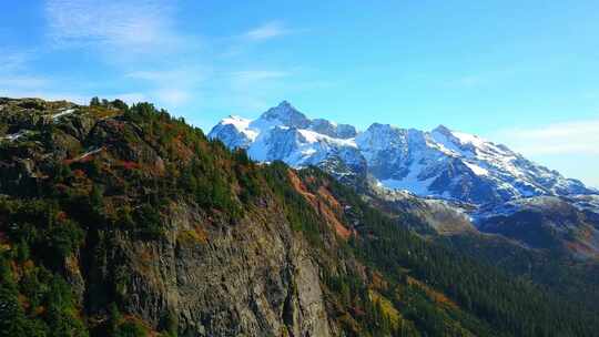 雪山航拍视频素材模板下载