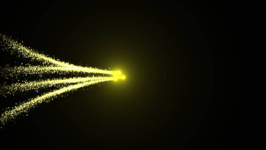 alpha金色粒子路径光线（素材）2