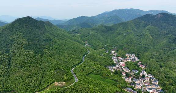 群山 公路 名宿 民居 航拍