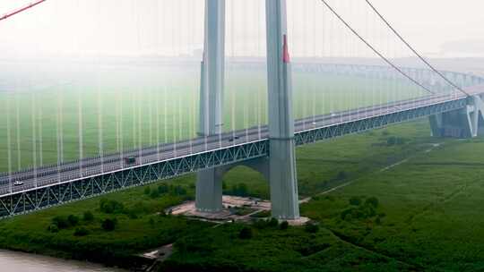 城市车辆高速路交通物流航拍